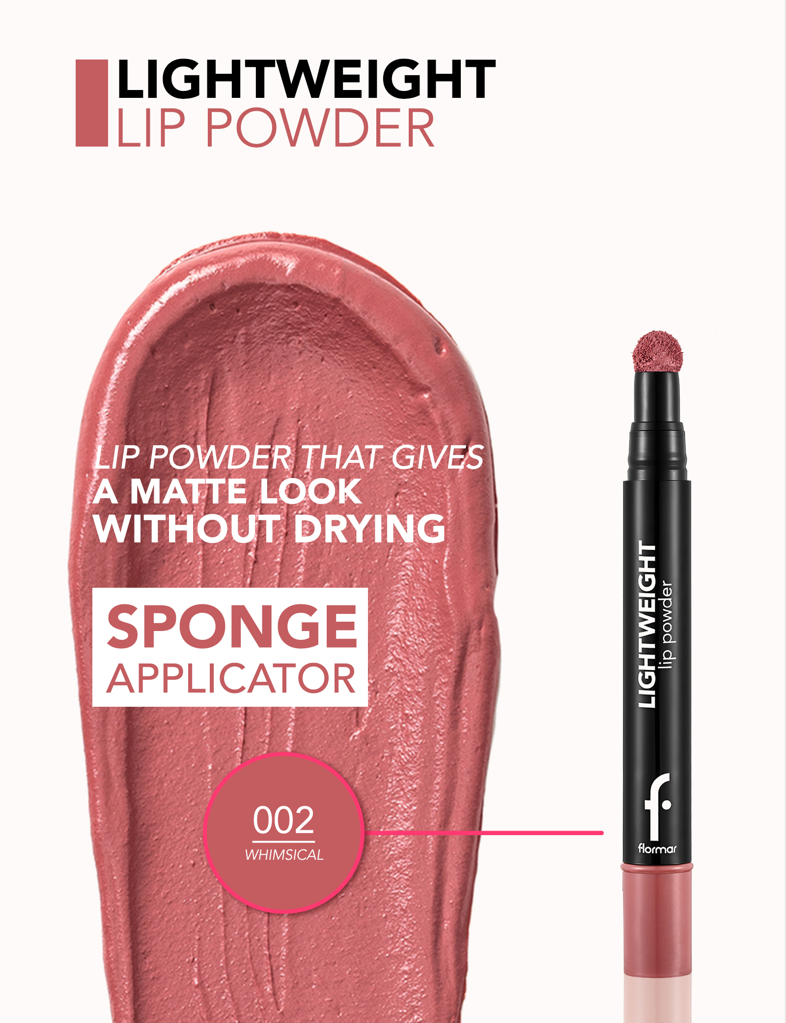 Lightweight Lip Powder