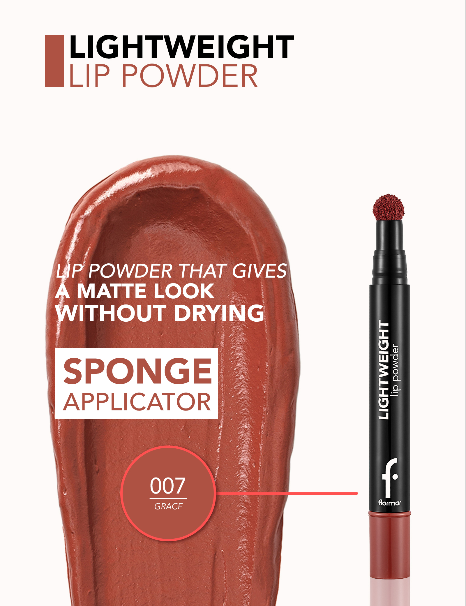 Lightweight Lip Powder