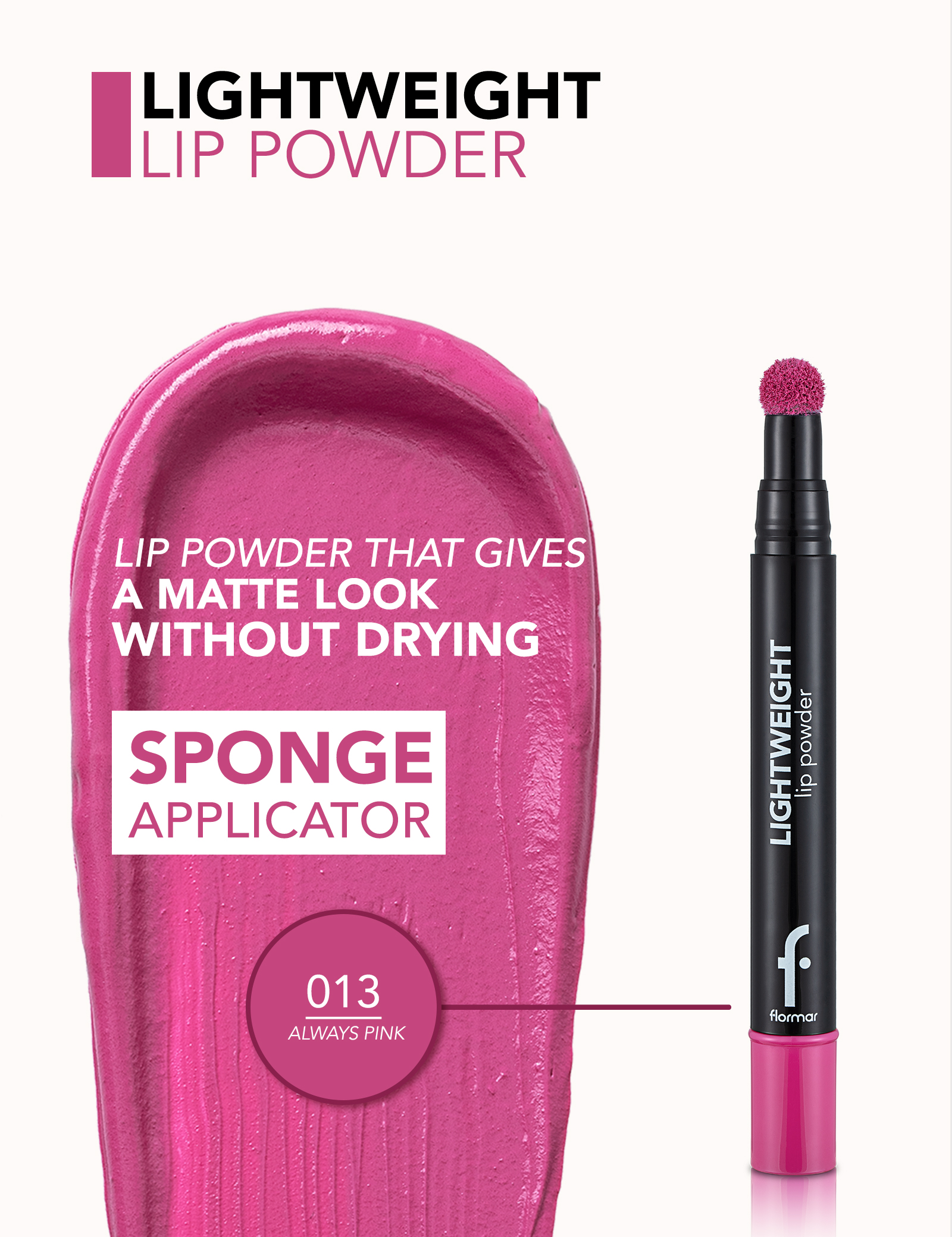Lightweight Lip Powder