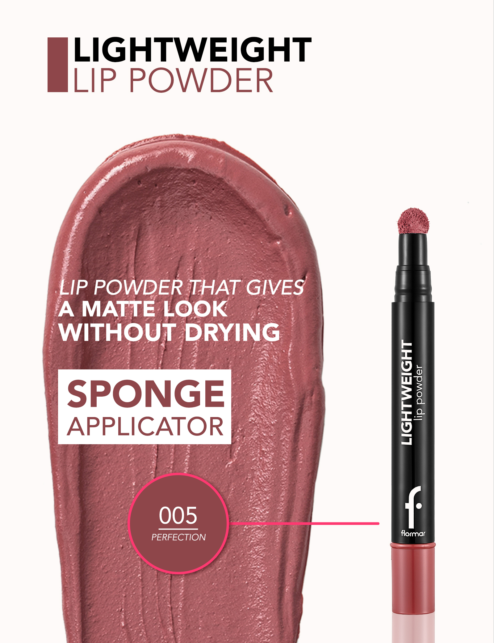 Lightweight Lip Powder