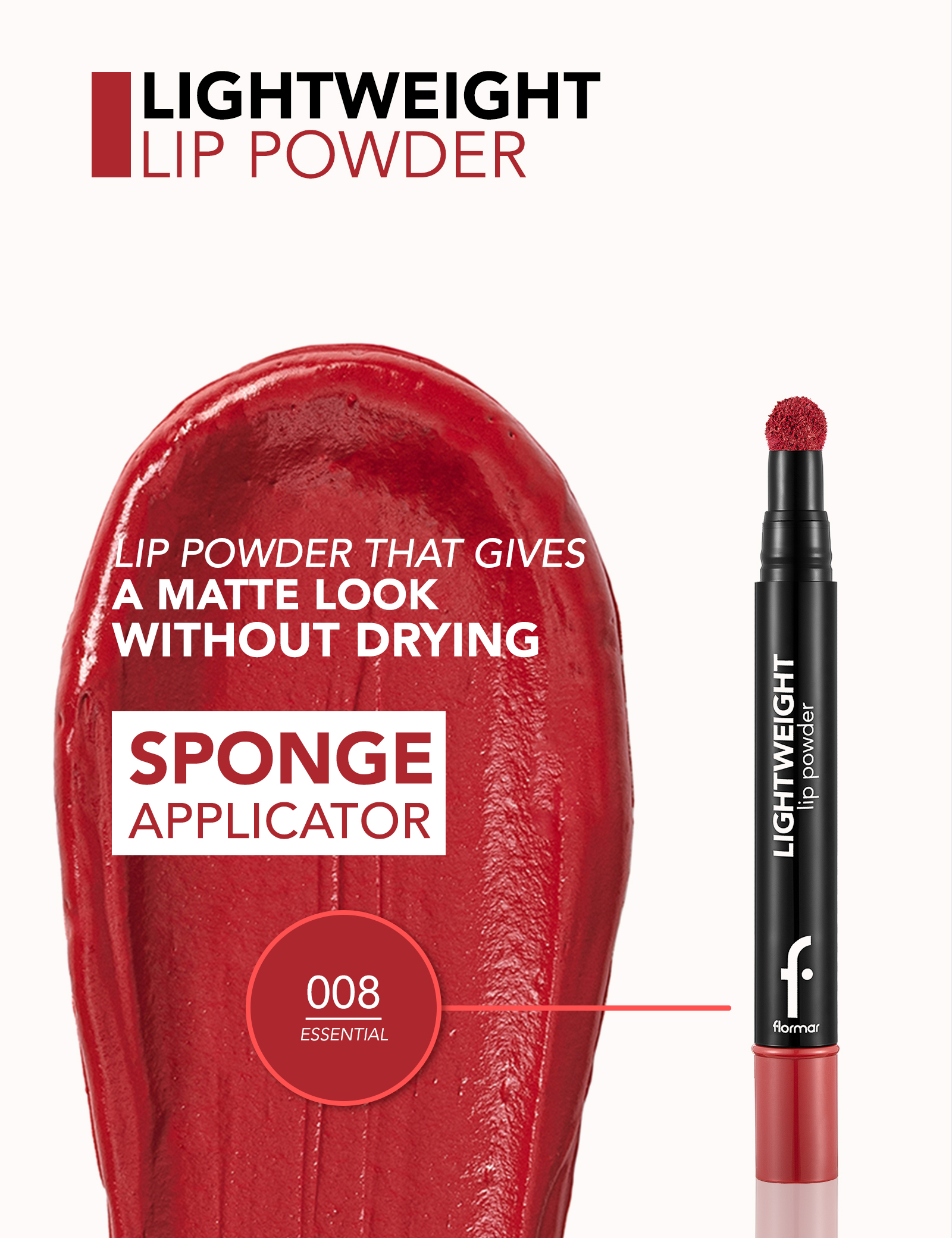 Lightweight Lip Powder