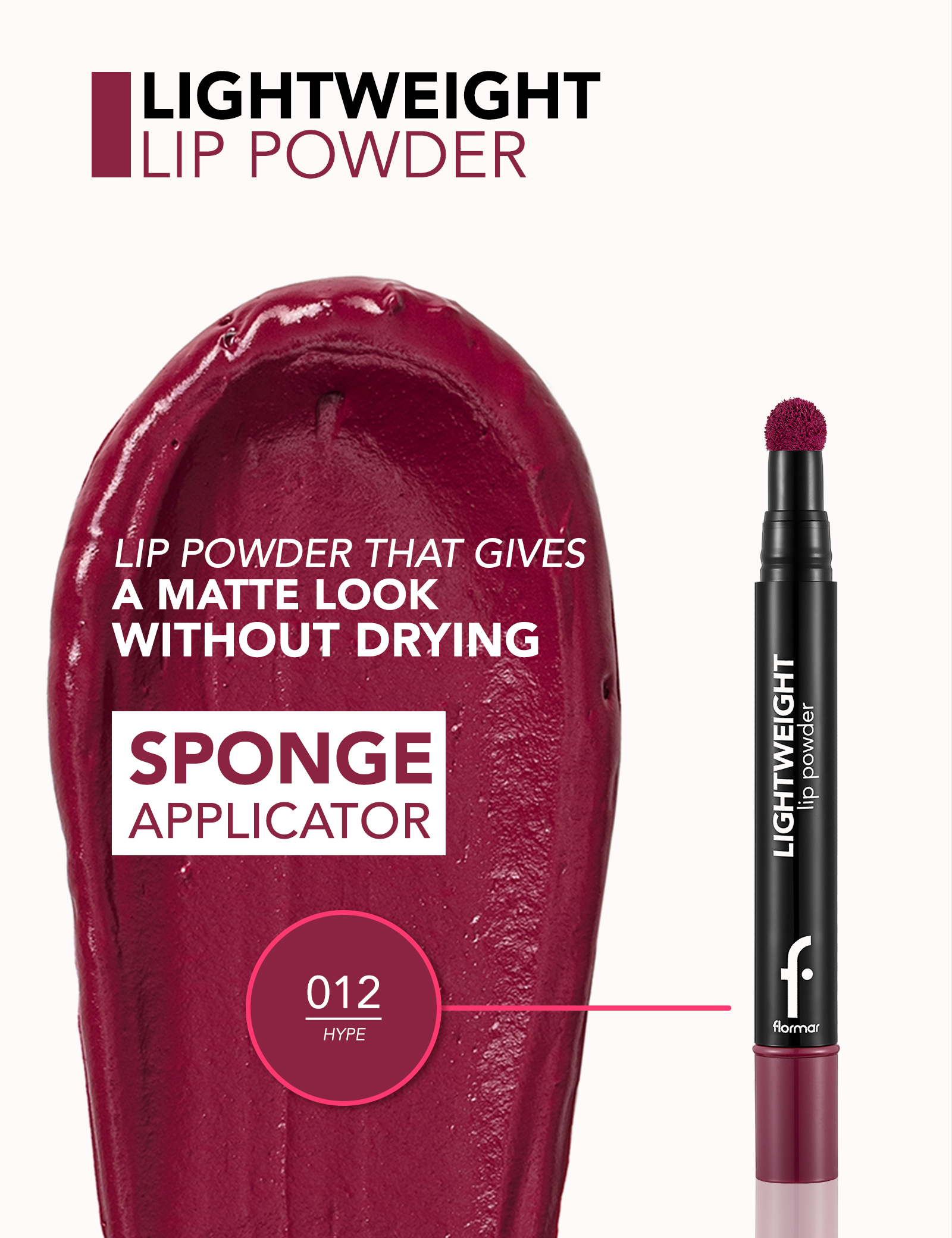 Lightweight Lip Powder
