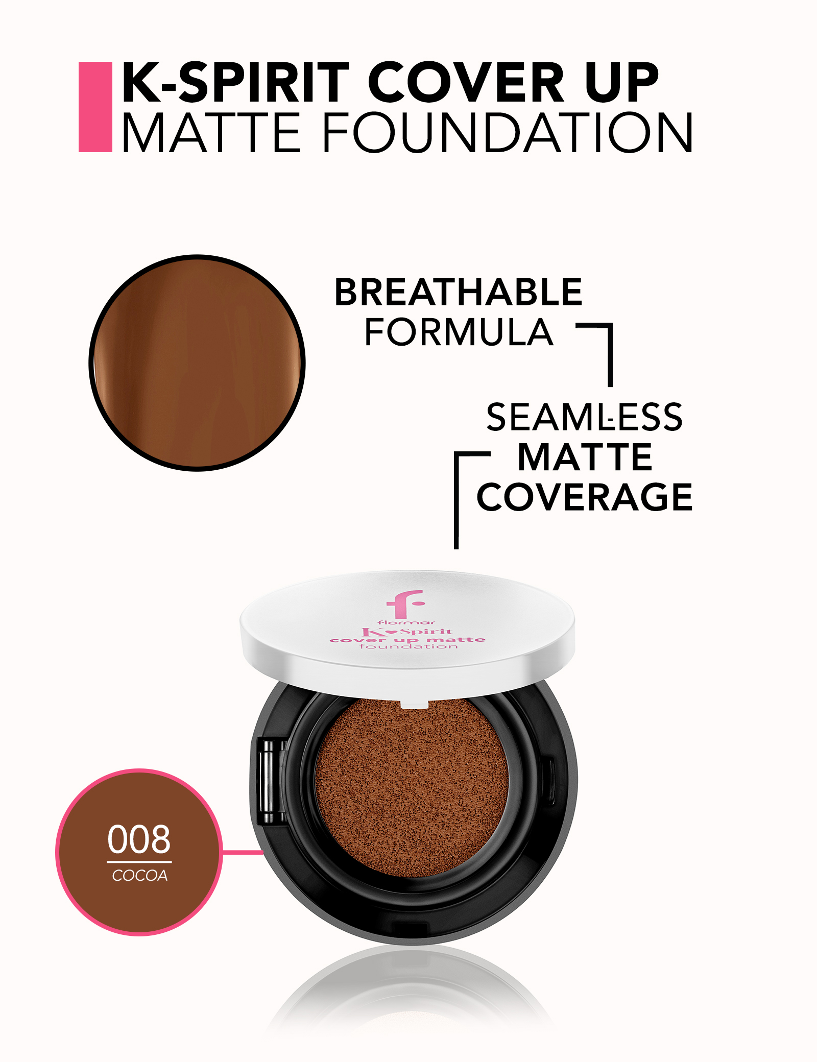 K-Spirit Cover Up Matte Finish Foundation